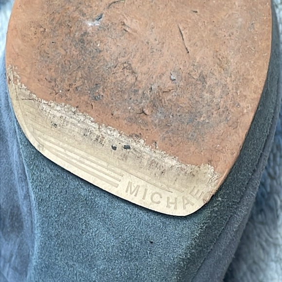 MICHAEL Michael Kors Devenport Suede Leather Cutout Heels Booties Gray Sz 7 - Picture 7 of 14